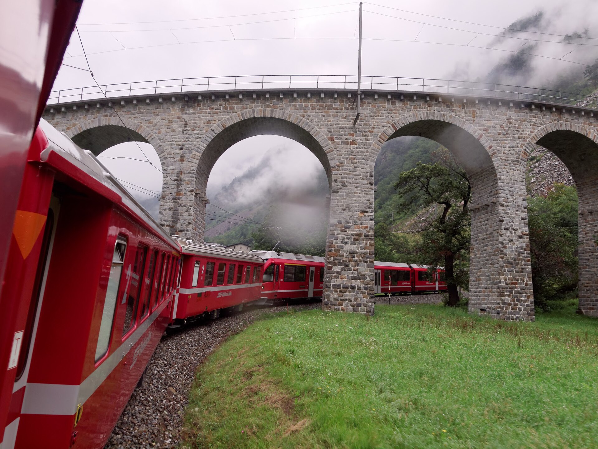 Bernina Express viaduct Switzerland