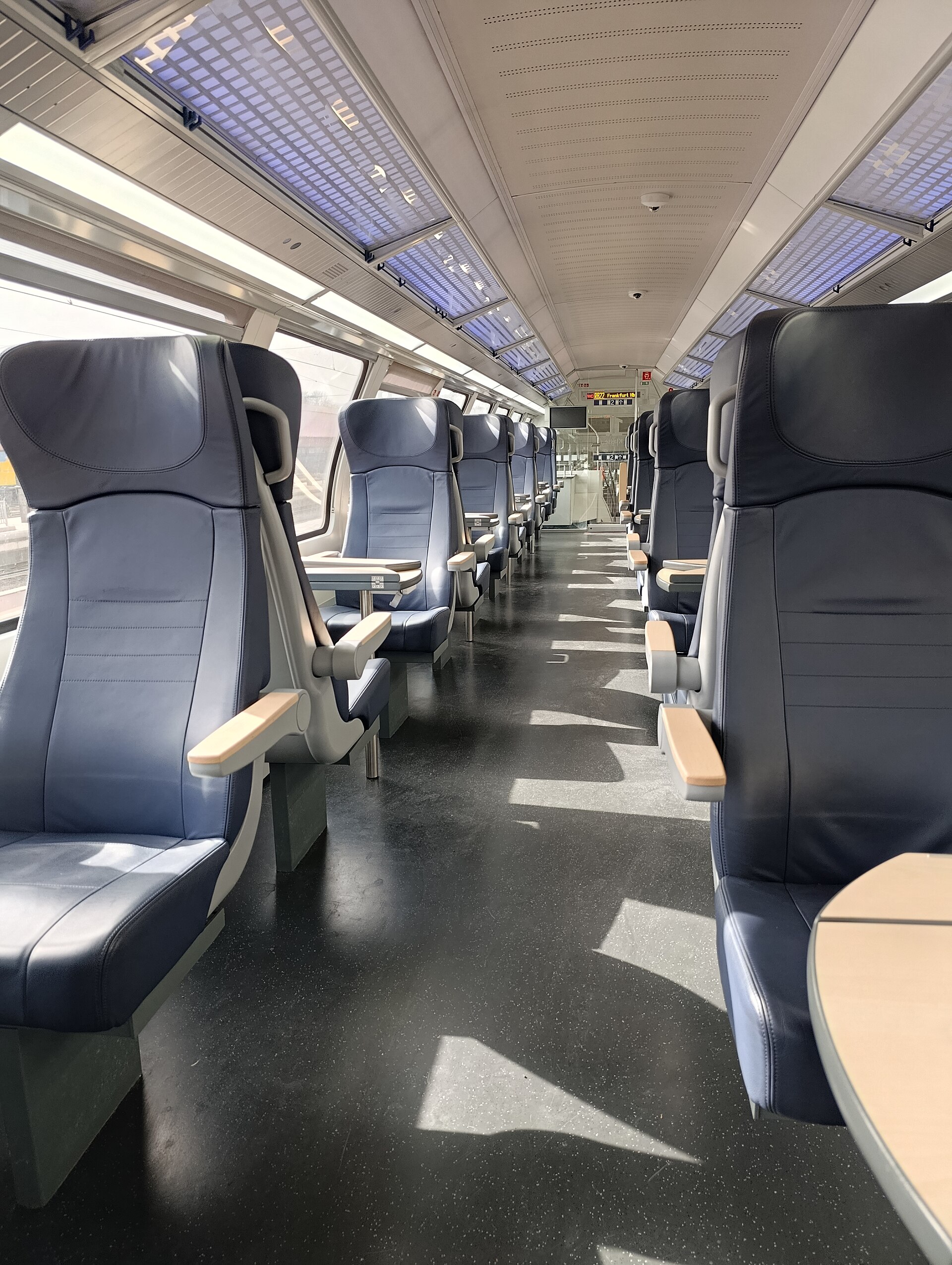 train carriage interior seats