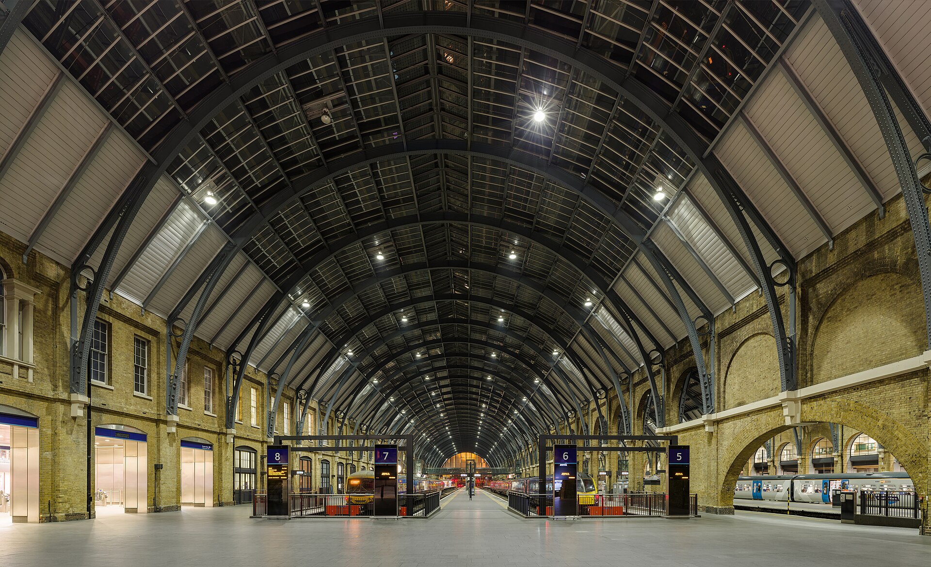 UK railway station platform