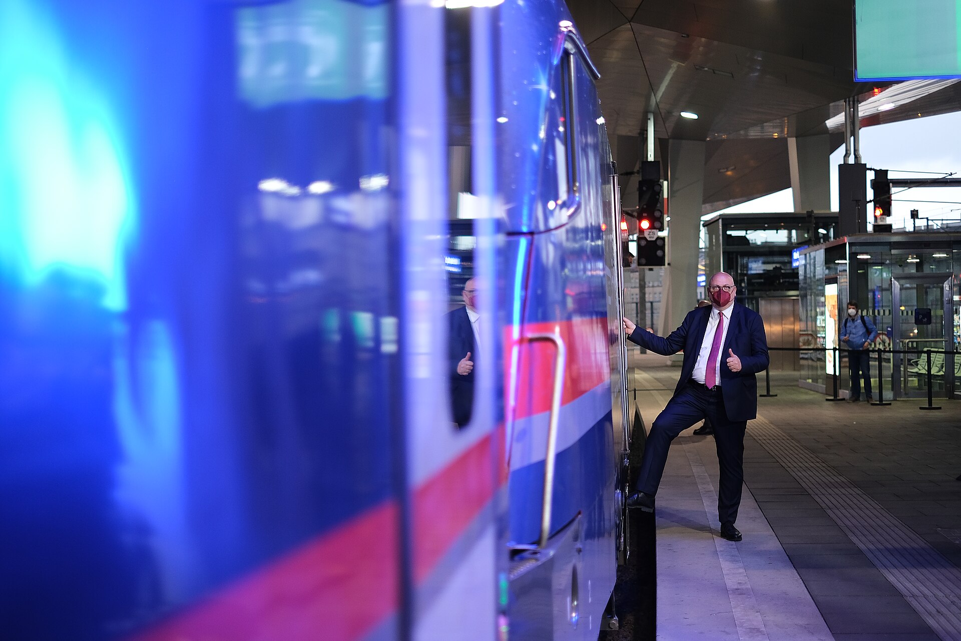Vienna railway station Nightjet