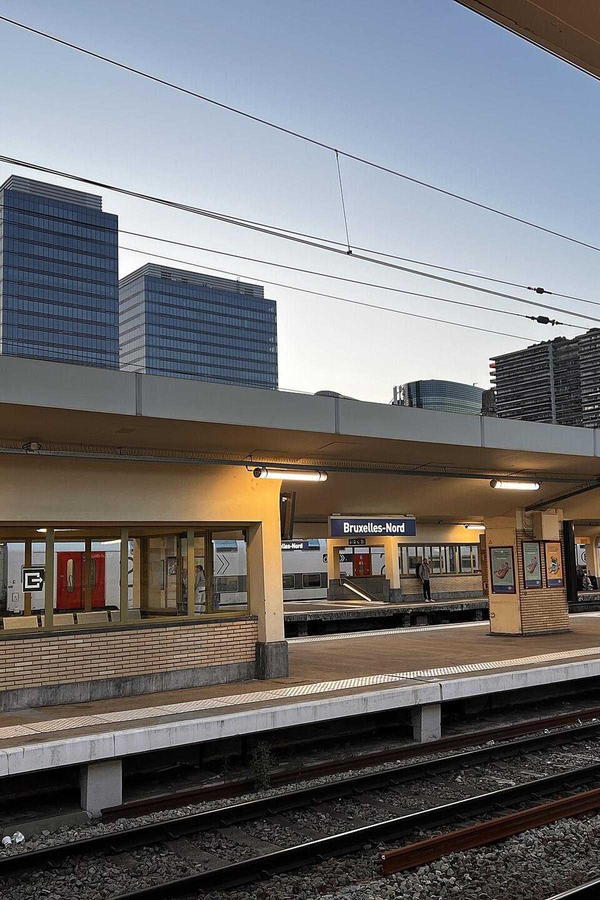 Brussels station platform
