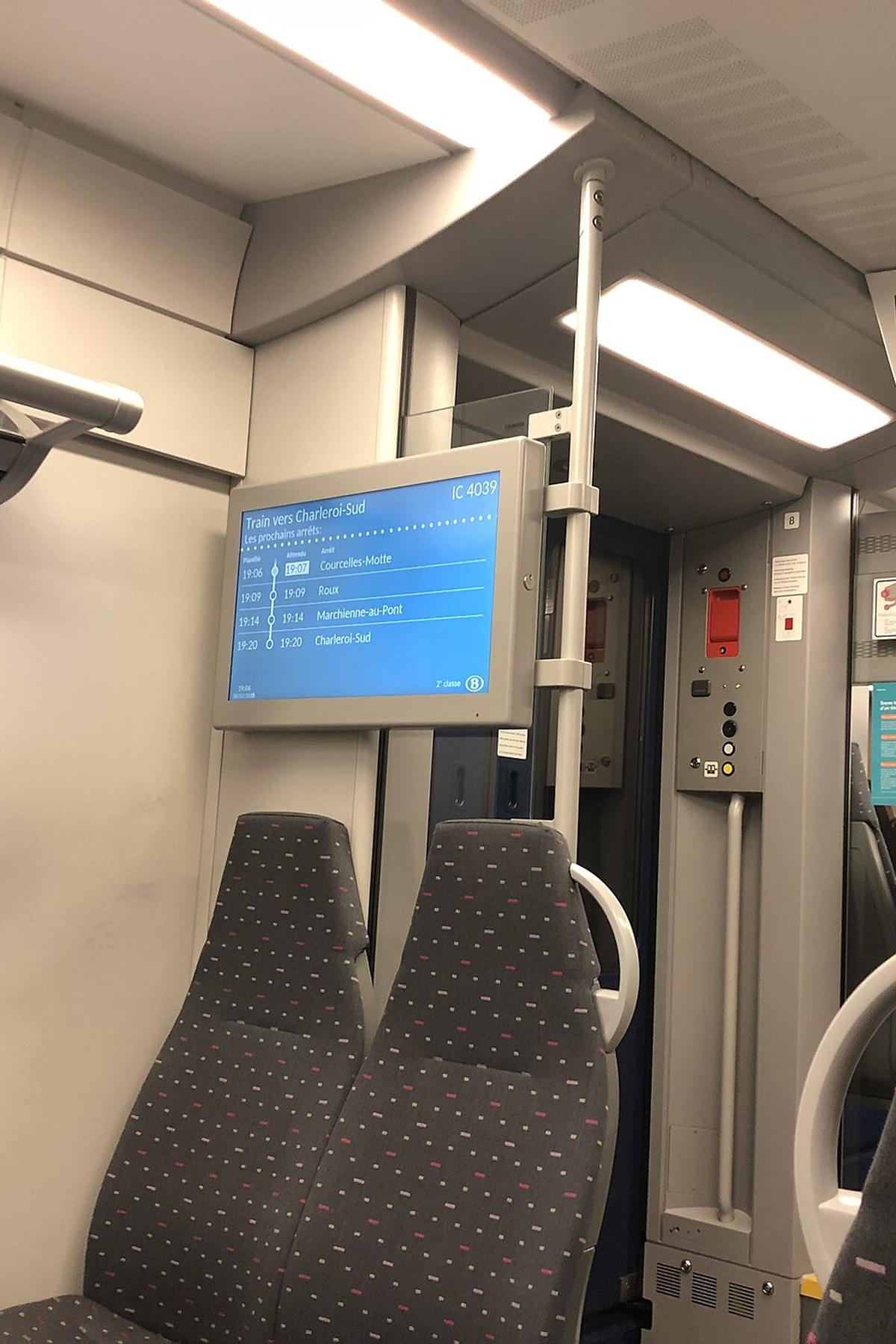 SNCB train interior