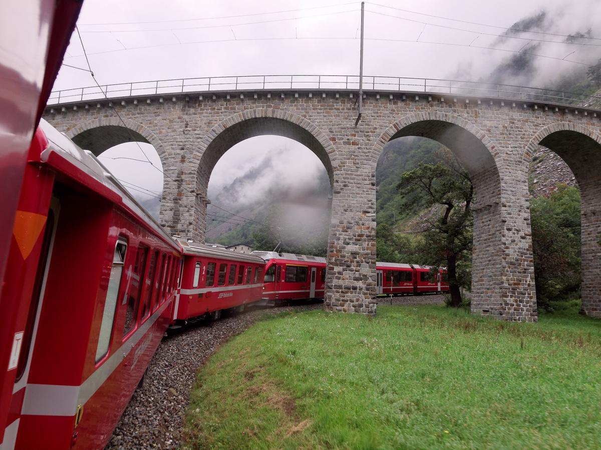 Bernina Express viaduct Switzerland