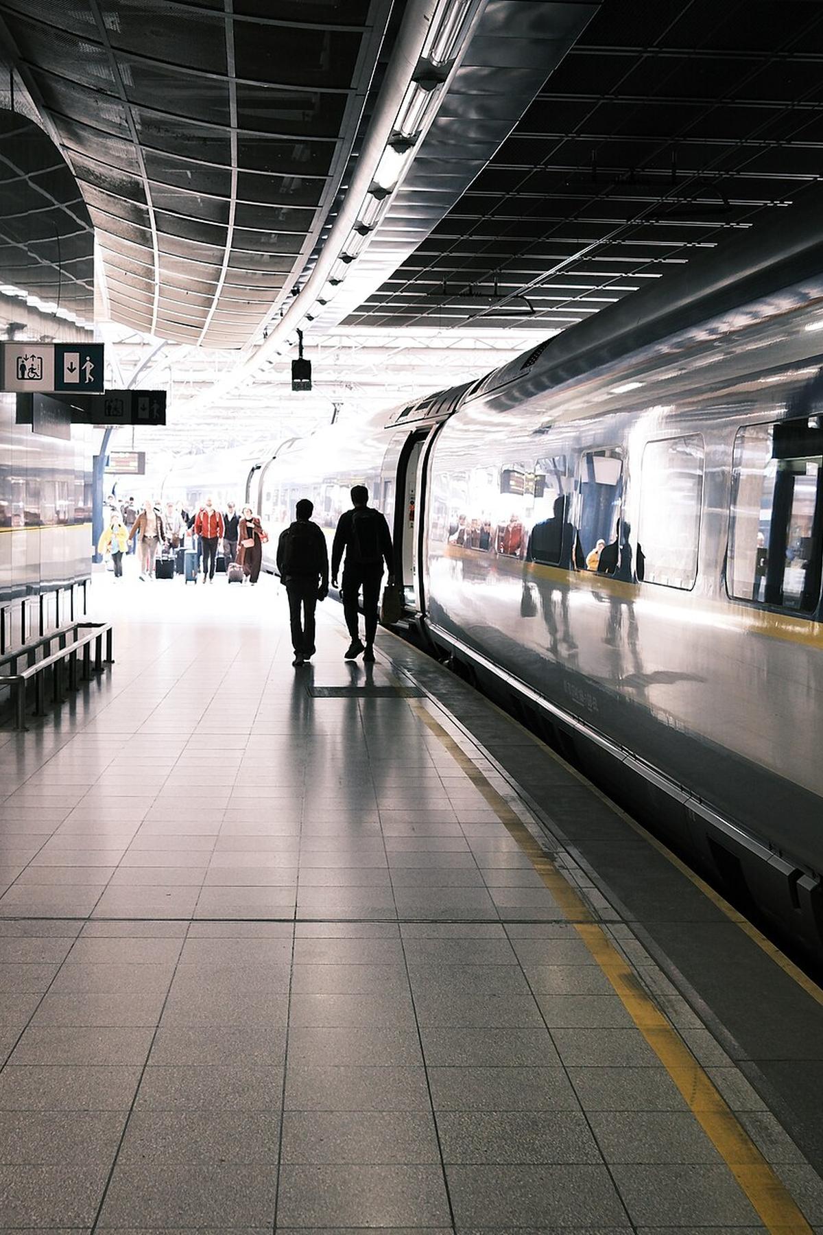 Brussels Midi train platform