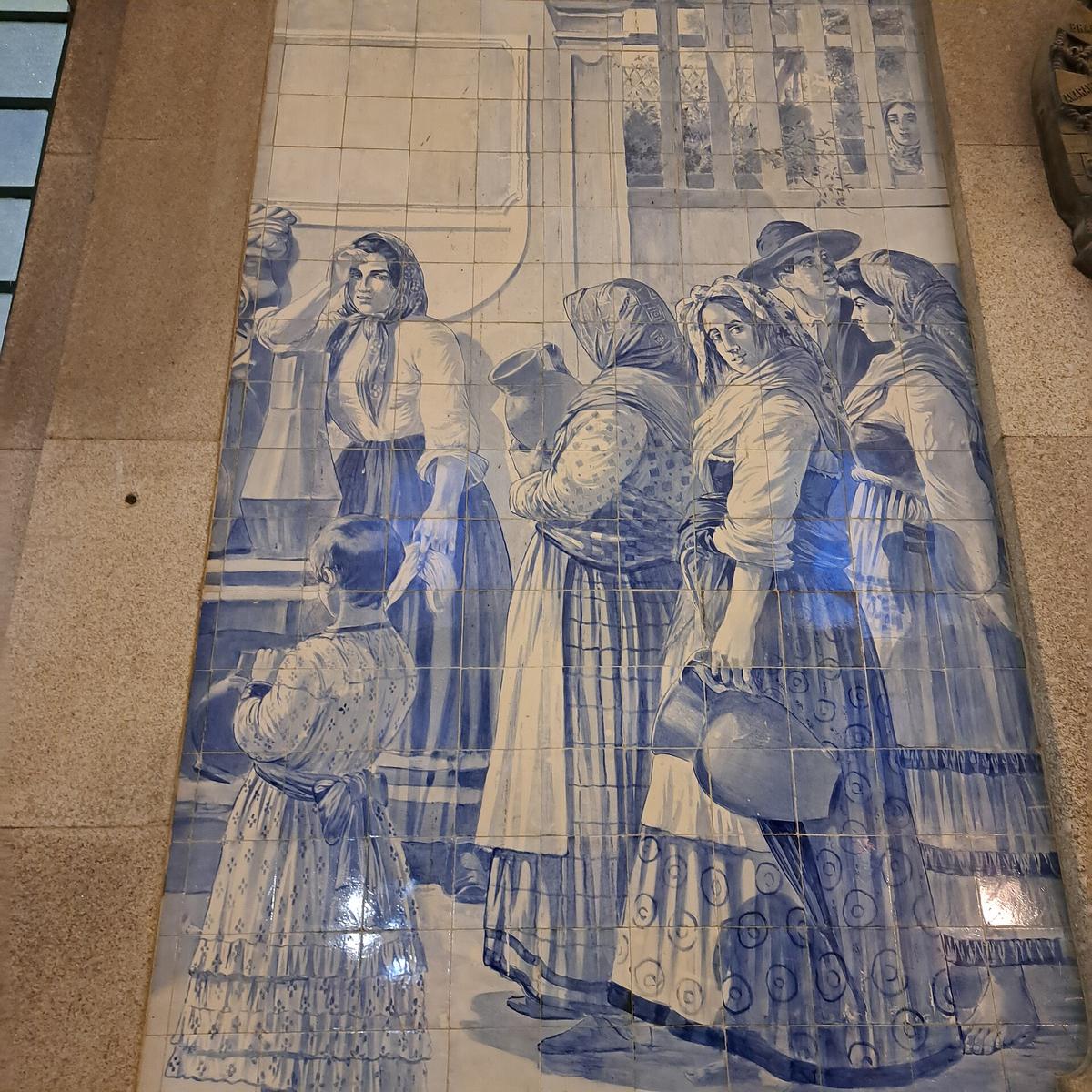 Sao Bento station tiles Porto